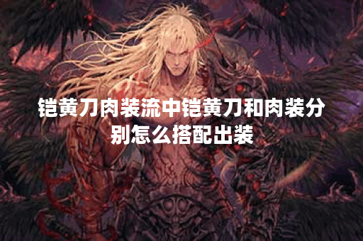 铠黄刀肉装流中铠黄刀和肉装分别怎么搭配出装？